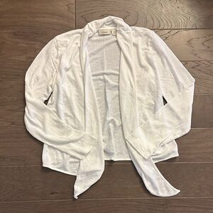 L.L. Bean Soft‎ White Cardigan